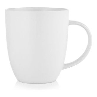 Кружка из костяного фарфора для чая и кофе Walmer Plain, 0.45 л, цвет белый