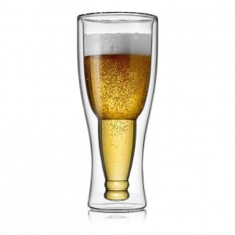 Бокал пивной Walmer Beer с двойными стенками, 0.48 л, цвет прозрачный