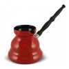 Турка керамическая для кофе Ceraflame Vintage с индукционным покрытием, 0.65 л, цвет красный изображение №0