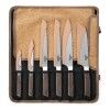 Набор кухонных ножей Walmer Selection с чехлами в подарочной упаковке из натуральной пробки, 7 предметов, цвет стальной изображение №0