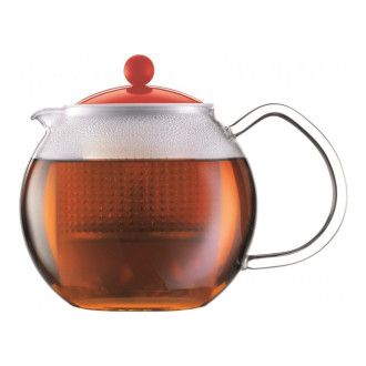 Чайник заварочный с прессом Bodum Assam (УЦЕНКА), 0.5 л, цвет красный