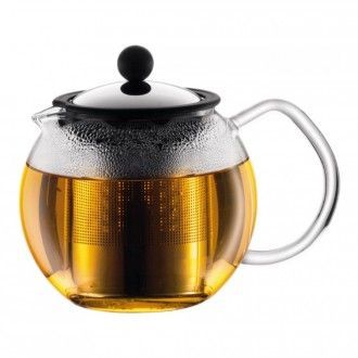 Чайник заварочный с прессом Bodum Assam, 0.5 л, цвет стальной