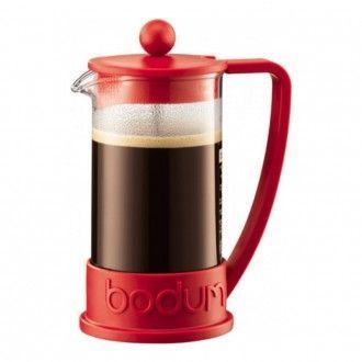 Кофейник френч-пресс Bodum Brazil, 1 л, цвет красный