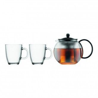 Набор чайный Bodum Assam 3 предмета, 1 л, цвет прозрачный