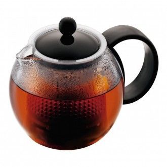 Чайник заварочный с прессом Bodum Assam, 0.5 л, цвет черный