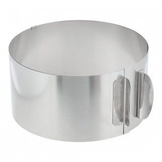Кольцо для выпечки и формовки Gefu, диаметр от 16,5 до 32 см, высота 8,5 см, цвет стальной