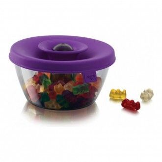 Емкость для хранения орехов и сладостей Tomorrow's Kitchen, 0.45 л, цвет фиолетовый