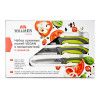 Набор кухонных ножей 5 штук + овощечистка Walmer Vegan, цвет зеленый изображение №6