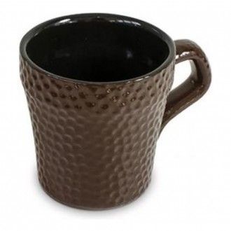 Чашка керамическая для кофе Ceraflame Hammered, 0.15 л, цвет шоколад