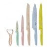 Набор кухонных ножей 5 штук + овощечистка Walmer Eco Cut, цвет разноцветный изображение №0