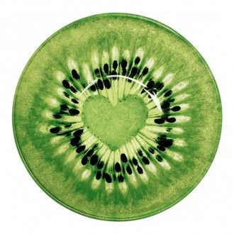 Блюдо сервировочное Kiwi, 25 см, цвет зеленый