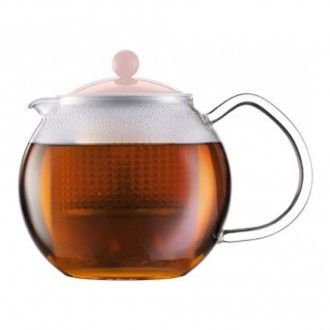 Чайник заварочный с прессом Bodum Assam, 0.5 л, цвет клубничный