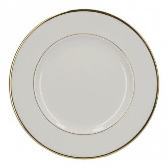 Тарелка обеденная Kitchen Craft Mikasa Cameo Gold, 27.5 см, цвет белый