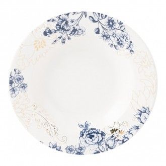 Тарелка глубокая Kitchen Craft Palmers Silk, 21.5 см, цвет синий