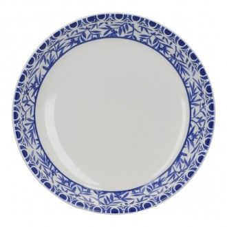 Тарелка для пасты Kitchen Craft Floral, 19 см, цвет синий