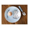 Подарочный набор детской посуды Kitchen Craft Bunny 3 предмета: подставка для яица, тарелка, ложка, цвет голубой изображение №2