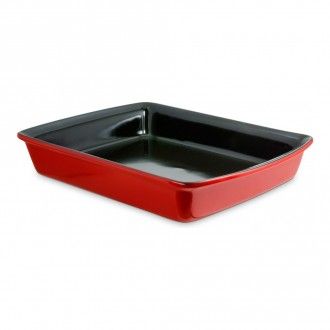 Форма керамическая для запекания прямоугольная Ceraflame Gourmet 34х26 см, 3 л, цвет красный