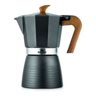 Кофеварка гейзерная Walmer Blackwood на 6 чашек, 0.3 л, цвет серый металлик