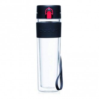 Бутылка для воды с двойными стенками Bodum Bistro, 0.5 л, цвет черный