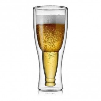 Термобокал Walmer Beer с двойными стенками, 0.39 л, цвет прозрачный