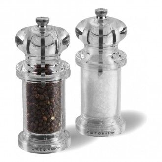 Набор мельниц для соли и перца Cole & Mason 505 Combi 140 мм, цвет прозрачный