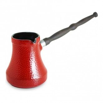 Турка керамическая для кофе Ceraflame Hammered, 0.65 л, цвет красный