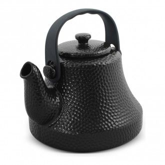 Чайник керамический Ceraflame Hammered, 1.7 л, цвет черный