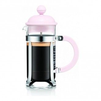 Кофейник френч-пресс Bodum Caffettiera с колбой из поликарбоната, 0.35 л, цвет розовый