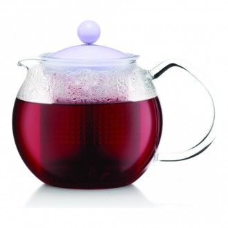 Чайник заварочный с прессом Bodum Assam, 0.5 л, цвет фиолетовый