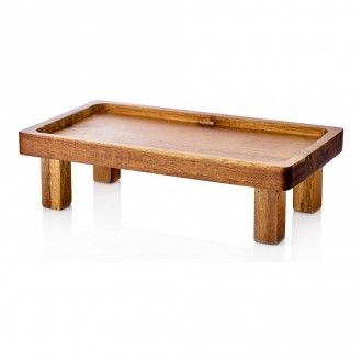 Столик-поднос деревянный сервировочный Walmer Safari 25x14 см