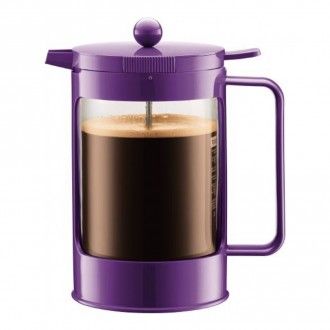 Кофейник для приготовления холодного кофе с двойными стенками Bodum Bean Ice, 1.5 л, цвет фиолетовый