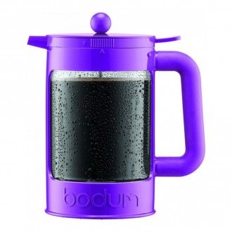 Кофейник френч-пресс для приготовления холодного кофе Bodum Bean Ice, 1.5 л, цвет фиолетовый