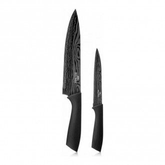 Набор Walmer Titanium 2 предмета: нож шеф 19 см + нож универсальный 13 см, цвет серый