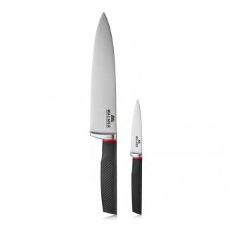 Набор Walmer Marshall 2 предмета: нож шеф 20 см + нож для овощей 9 см, цвет черный