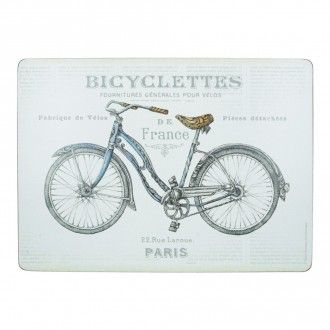 Набор из 4-х сервировочных салфеток Kitchen Craft Bicycles, цвет серый