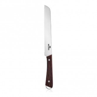 Нож для хлеба Walmer Wenge 20 см, цвет темное дерево