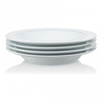 Набор тарелок суповых Bodum BLA 4 шт., 24 см, цвет белый