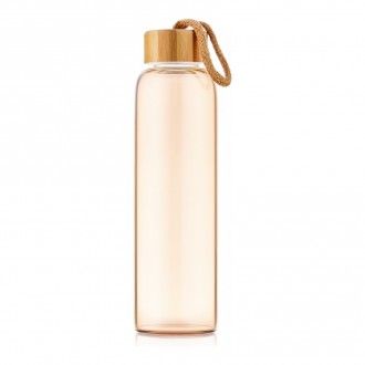 Бутылка для воды Walmer Loft из боросиликатного стекла в крафтовой тубе, 0.55 л, цвет золото