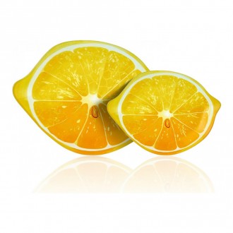 Набор блюд сервировочных Lemon 2 предмета: 15x20 см + 21x26 см, цвет желтый