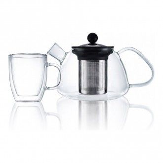 Набор чайный Walmer 2 предмета: кружка Princess 0.35 л. + чайник заварочный Boss с сито-фильтром 0.6 л