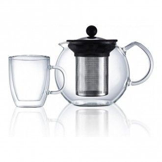 Набор чайный Walmer 2 предмета: термокружка Queen 0.48 л. + чайник заварочный Baron с сито-фильтром 1 л