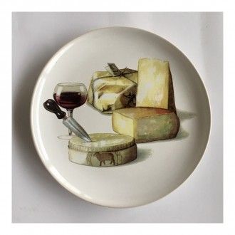 Тарелка Ceramiche Noi Cheese, 23 см, цвет белый