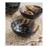 Миска из натурального рога буйвола Be Home Horn Fishnet, 0.07 л, цвет шоколад изображение №2