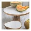 Подставка для торта Be Home Mango Wood&White Enamel, 30.5 см, цвет светлое дерево изображение №2