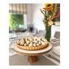 Подставка для торта Be Home Mango Wood&White Enamel, 30.5 см, цвет светлое дерево изображение №3
