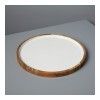 Поднос сервировочный Be Home Mango Wood&White Enamel, 37.5 см, цвет светлое дерево изображение №1