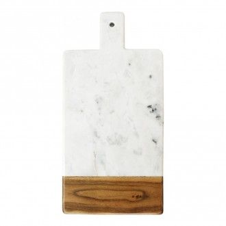 Доска сервировочная Be Home Marble&Acacia 33х20 см, цвет белый