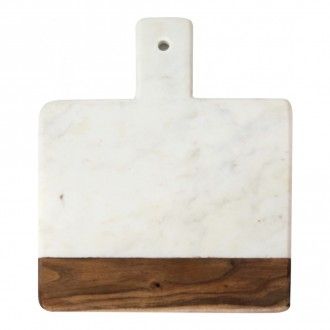 Доска сервировочная Be Home Marble&Acacia 23х20 см, цвет мрамор