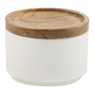 Ёмкость для хранения Be Home White Marble из мрамора 7.5х7.5 см, 0.05 л, цвет белый
