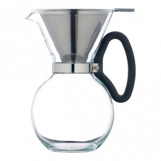Кофейник кемекс Kitchen Craft Le’Xpress Slow Brew с многоразовым сито-фильтром, 1.1 л, цвет прозрачный